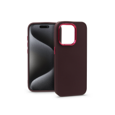 Haffner Apple iPhone 15 Pro szilikon hátlap - Frame - bíbor (PT-6820) mobiltelefon kellék