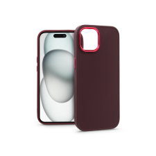 Haffner Apple iPhone 15 szilikon hátlap - Frame - bíbor tok és táska