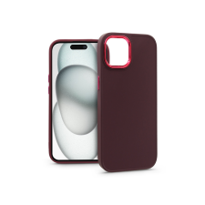 Haffner Apple iPhone 15 szilikon hátlap - Frame - bíbor (PT-6812) mobiltelefon kellék