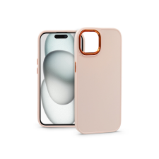 Haffner Apple iPhone 15 szilikon hátlap - Frame - rózsaszín tok és táska