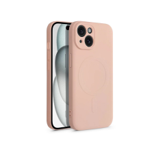 Haffner Apple iPhone 15 szilikon hátlap - Silicone Mag Cover - rózsaszín tok és táska