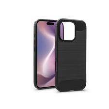 Haffner Apple iPhone 16 Pro szilikon hátlap - Carbon - fekete tok és táska