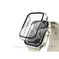 Haffner Apple Watch 7 (41 mm) védőtok beépített edzett üveggel - DEFENSE 360 - clear (ECO csomagolás) tok és táska