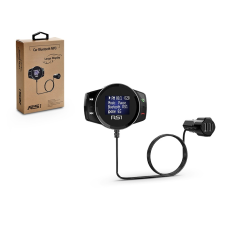 Haffner BCFM-SR1 FM-transmitter - Bluetooth + memóriakártya olvasó + 2xUSB autós töltő - 2,4A - fekete memóriakártya