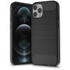 Haffner Carbon Apple iPhone 12/12 Pro szilikon tok fekete (PT-5835) (PT-5835)