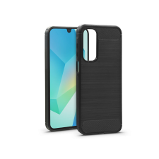 Haffner Carbon szilikon tok - Samsung SM-A165 Galaxy A16 4G/A16 5G - fekete tok és táska