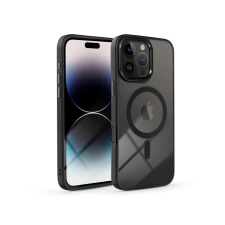 Haffner Edge Mag Cover szilikon hátlap iPhone 16 Pro átlátszó-fekete tok és táska
