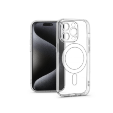 Haffner Mag Cover kameravédős hátlap iPhone 15 Pro átlátszó tok és táska