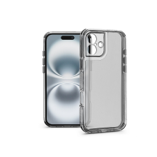 Haffner Matrix Clear kameravédős szilikon tok - Apple iPhone 16 - átlátszó tok és táska