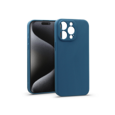 Haffner Matt szilikon tok - Apple iPhone 15 Pro Max - kék tok és táska