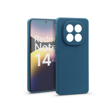 Haffner Matt szilikon tok - Xiaomi Redmi Note 14 Pro 4G - kék (HF379826) tok és táska