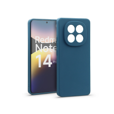Haffner Matt szilikon tok - Xiaomi Redmi Note 14 Pro 5G - kék tok és táska