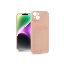 Haffner PT-6736 iPhone 14 Plus pink szilikon hátlap kártyatartóval tok és táska