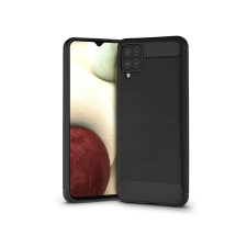 Haffner Samsung A125F Galaxy A12 szilikon hátlap - Carbon - fekete tok és táska
