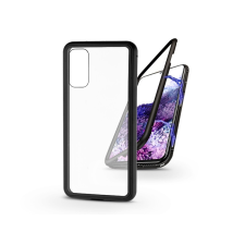 Haffner Samsung G980F Galaxy S20 mágneses, 2 részes hátlap előlapi üveg nélkül - Magneto fekete tok és táska