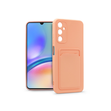 Haffner Samsung SM-A057F Galaxy A05s szilikon hátlap kártyatartóval - Card Case -       rózsaszín tok és táska