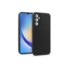 Haffner Samsung SM-A346 Galaxy A34 5G szilikon hátlap - Silicone Case - fekete tok és táska