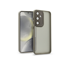 Haffner Samsung SM-S926 Galaxy S24+ hátlap kameravédő peremmel, lencsevédő üveggel - Variete - steel tok és táska