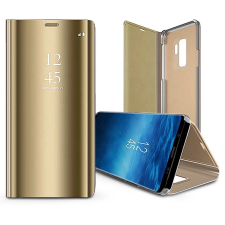 Haffner Smart Clear View Oldalra nyíló tok Samsung Galaxy S23 arany tok és táska