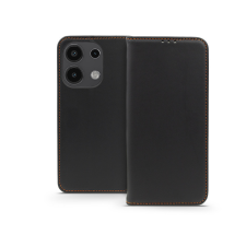 Haffner Smart Pro Flip bőrtok - Xiaomi Redmi Note 13 4G - fekete tok és táska