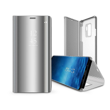 Haffner TF-0240 Galaxy S23 Clear view ezüst oldalra nyíló tok tok és táska