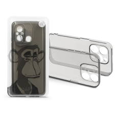 Haffner Xiaomi Redmi 12C szilikon hátlap - Gray Monkey - átlátszó (HF239144) tok és táska