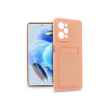 Haffner Xiaomi Redmi Note 12 Pro 5G/Poco X5 Pro 5G szilikon hátlap kártyatartóval - CardCase - rózsaszín