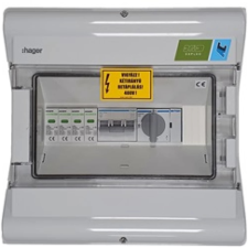 Hager AC doboz 3 fázis T2 50A napelem