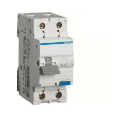 Hager AD906J Áramvédős kismegszakító 1P+N, B-6A, 30mA, 6kA, A villanyszerelés