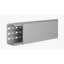 Hager BA760100 Perforált vezetékcsatorna BA7 60x100, szürke villanyszerelés