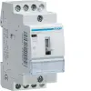 Hager ETC325S Csendes mágneskapcsoló, 3Z, 25A, 230V AC, I-0-II, moduláris, kézzel is kapcs.
