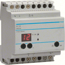 Hager EV106 Dimmer master készülék, max. 30db EV100 és EV102 vezérlésére, 1-10V kimenet, 1Z 10A villanyszerelés