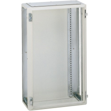 Hager Fali fém szekrény, 1410x700x260, IP55, ajtó és oldallap nélkül (külön rendelhető), sorolható, fehér RAL9010, Quadro 5 (Hager FM206) villanyszerelés
