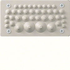 Hager FZ402 Quadro / Univers / Orion gumis kábelbevezető, IP54, 240x130mm, 45db kábelhez villanyszerelés