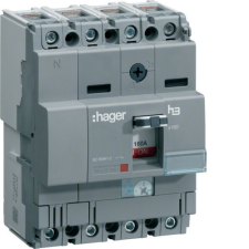 Hager HNA126H x160 TM kompakt megszakító, 4P, 125A, 40kA villanyszerelés