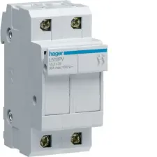 Hager Kft Hager Hengeres biztosítós szakaszolókapcsoló 10x38 2P 1000V DC L502PV villanyszerelés
