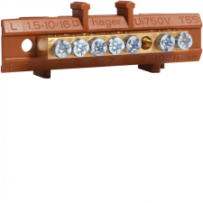 Hager KM07L PE sorkapocs barna, 3x16mm2+4x10mm2 L=49mm villanyszerelés