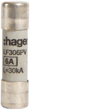 Hager LF306PV PV szolár olvadóbetét, 10x38 mm, 1000 V DC, 6A villanyszerelés