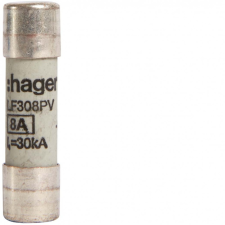 Hager LF308PV PV szolár olvadóbetét, 10x38 mm, 1000 V DC, 8A villanyszerelés