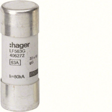 Hager lf563g Hengeres olvadóbiztosítóbetét, 22x58 mm, gG, 63 A villanyszerelés