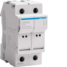Hager LSN502 Olvadóbiztosítós szakaszoló 10,3x38 mm 2P 2M villanyszerelés