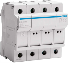 Hager LSN504 Olvadóbiztosítós szakaszoló 10,3x38 mm 4 M 3P+N villanyszerelés