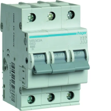 Hager MB363A Kismegszakító 3P, B-63A, 6kA/10kA, 3M villanyszerelés