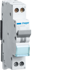 Hager MLN525A Kismegszakító 1P+N, C-25A, 6kA, 1M villanyszerelés