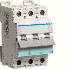 Hager NBN316 Kismegszakító 3P, B-16A, 10kA, 3M villanyszerelés
