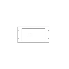 Hager UC001 Quadro HA352 beépítő készlet 300x600mm villanyszerelés