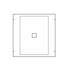 Hager UC005 Quadro HA358 beépítő készlet 600x600mm villanyszerelés