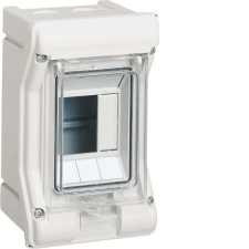 Hager VE103PN Vector elosztó, IP65, 3 modul, UV álló, kikönnyített kábelbevezetéssel. 175x111x93mm villanyszerelés