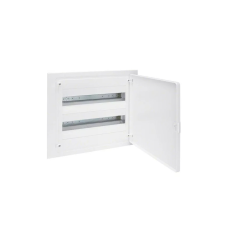 Hager VF218PD Golf kiselosztó, 2 soros, 36M, süllyesztett, teli ajtó, 382x426x72mm falkivágásba villanyszerelés