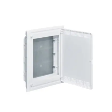 Hager VF318PZF Multimédia golf kiselosztó, süllyesztett, teli ajtó, 507x426x72mm fakivágásba villanyszerelés